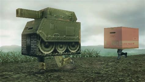 metal gear box tank|metal gear solid hide in box.